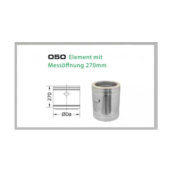050/DN130 DW Element mit Messöffnung 330/270 mm Dinak günstig kaufen im Angebot