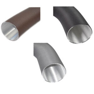 Aluflexrohr 2-lagig D=50mm - 150mm grau/schwarz/braun beschichtet günstig kaufen im Angebot