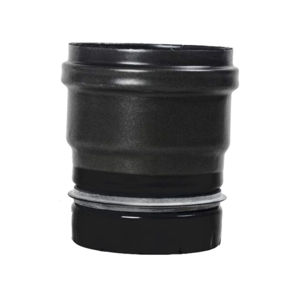 Pellet- Ofenrohr Ofenanschluss mit Dichtung DN 80mm matt-schwarz emailliert günstig kaufen im Angebot
